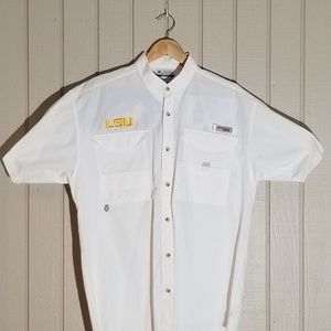 LSU Tigers Columbia PFG LS Shirt